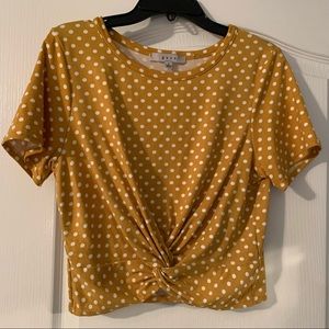 TARGET YELLOW CROPPED POLKADOT